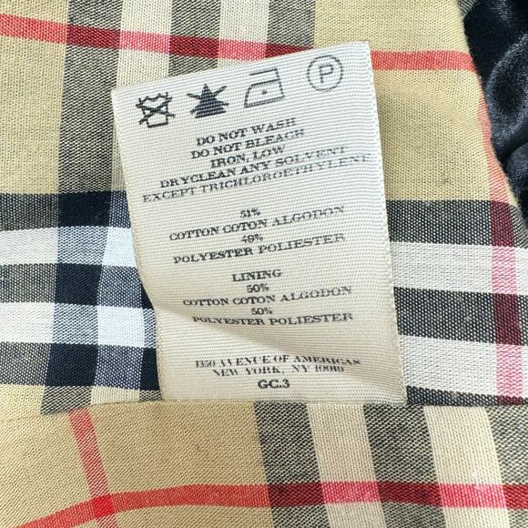 Burberry Trench Coat Black House Check Classic Plaid Winter Lining Jacket US 2 - Picture 14 of 16
